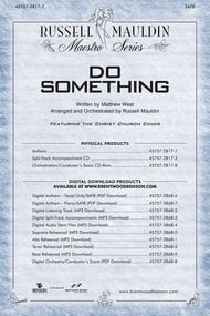 Do Something SATB choral sheet music cover